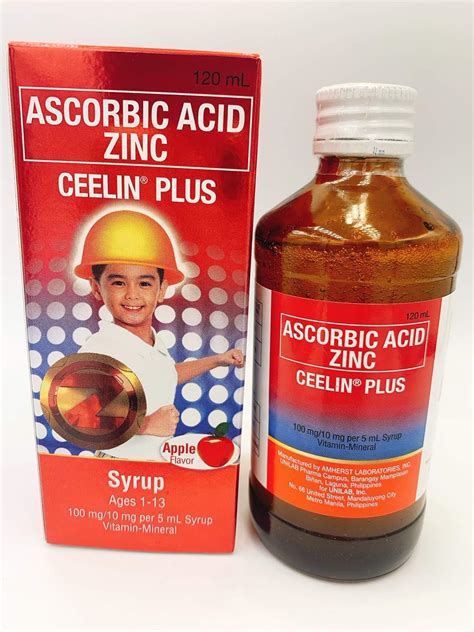 Plus Syrup Ascorbic Acid w/Zinc 120ml 